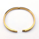 Stainless Steel Couple Bangles for Women's Gift Jewelry