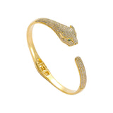 Leopard Head Silver Bracelet Wedding Accessory Women Men