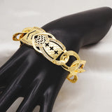 African Wide Bangle Chain Bracelet For Women Hand Chain Jewelry