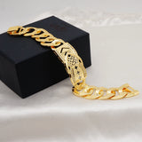 African Wide Bangle Chain Bracelet For Women Hand Chain Jewelry