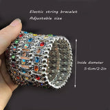 Women's Rhinestone Multi-Layer Bracelet Wide Hand Accessory