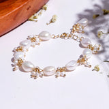 Freshwater Pearl Gemstone 925 Silver Bracelet