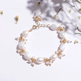 Freshwater Pearl Gemstone 925 Silver Bracelet