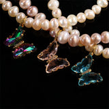 Irregular Pearl and Natural Stone Bracelet For Women