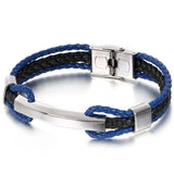Bracelet Men Stainless Steel Adjustable Mens Charm Bangles