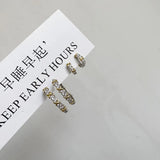 925 Sterling Silver Interwoven Earrings For Women