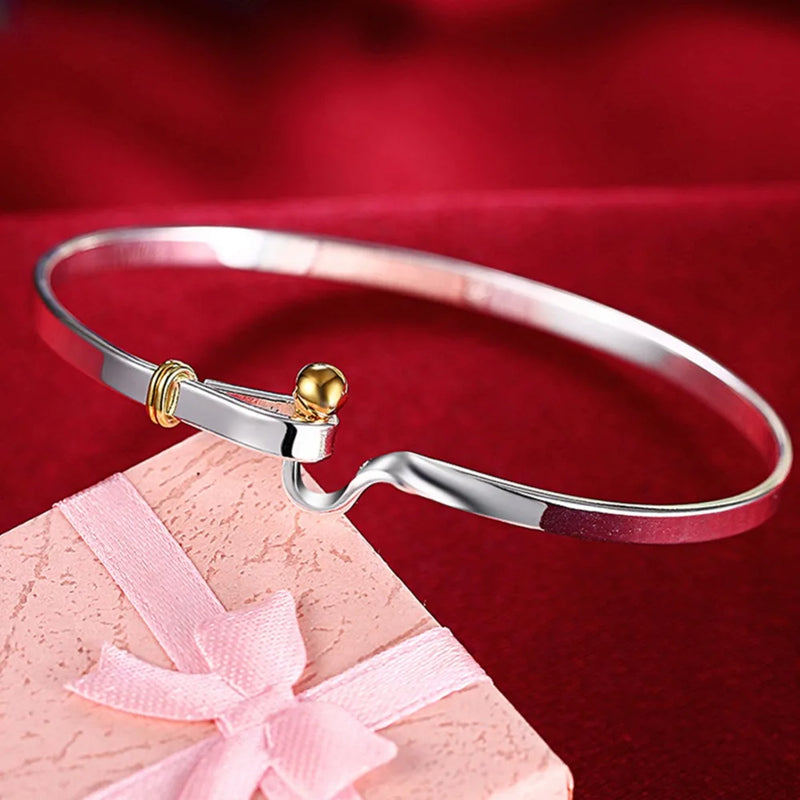 925 Silver Bracelet Bangle for Women Jewelry Gift