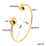 Stainless Steel Plating Cuff Bracelet for Women