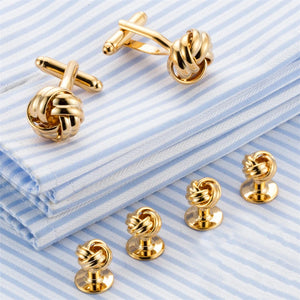 Real Plating Knot Shirt Cufflinks Wedding Jewellery Male Gift