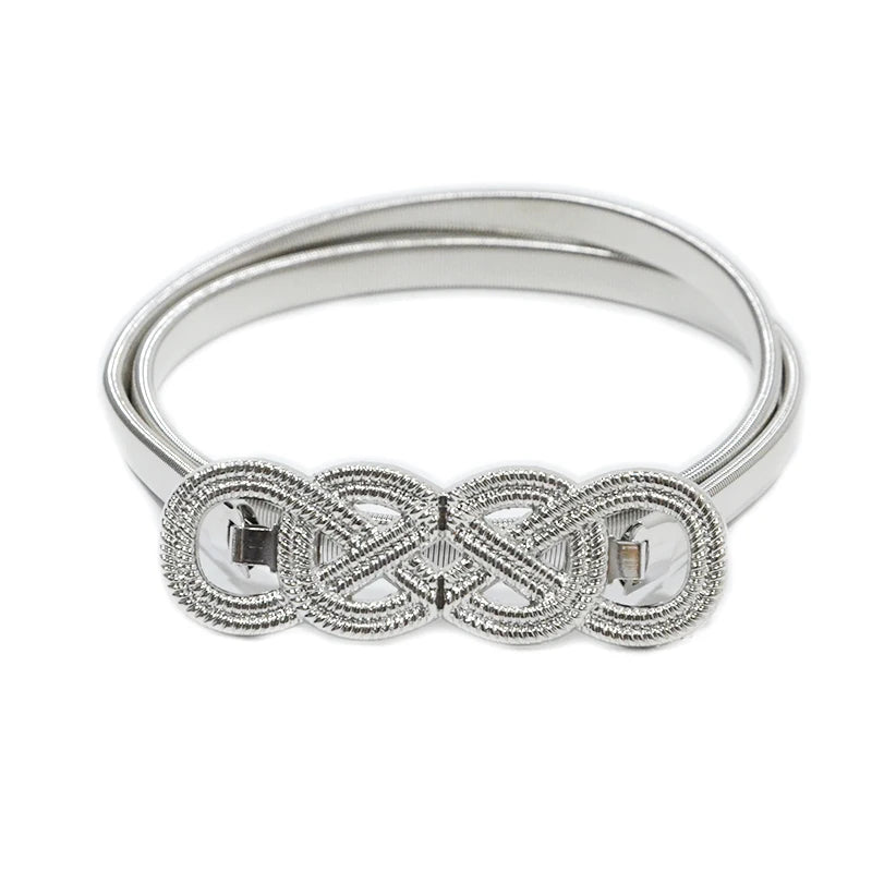 Metal Spring Waist Chain Chinese Knot Elastic Waist Chain