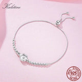 Evil Eye Tennis Bracelet Hip Hop 925 Silver Stone Beads Bracelet