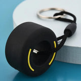F1 Racing Tyre Keychain Car Wheel Hub Mini Tyre Backpack Pendant Keyring