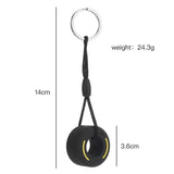 F1 Racing Tyre Keychain Car Wheel Hub Mini Tyre Backpack Pendant Keyring