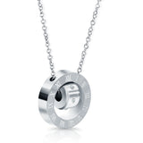 316L Stainless Steel Double Loop Love Necklace