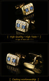 Crystal Cufflinks French Shirt Cufflinks for Men