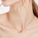 Roman Numerals Tassel Pendant Chain Necklace for Women