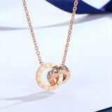 Roman Numerals Tassel Pendant Chain Necklace for Women