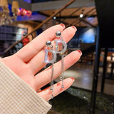 Crystal Dangle Earrings Wedding Jewelry Statement Pendientes