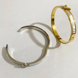 V Shape Natural Shell Bracelet Charm Bangle