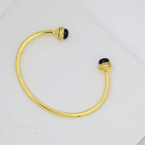 925 Sterling Silver Open Bangle Steam-punk Wedding Jewelry