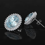 925 Sterling Silver Tassel Stud Earrings Wedding Party Jewelry