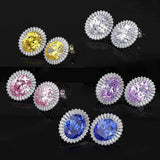 925 Sterling Silver Tassel Stud Earrings Wedding Party Jewelry