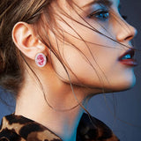 925 Sterling Silver Tassel Stud Earrings Wedding Party Jewelry