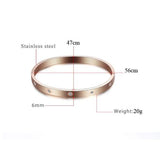 Stainless Steel Crystal Cuff Bracelet for Women Bangle Zirconia Jewelry Gift