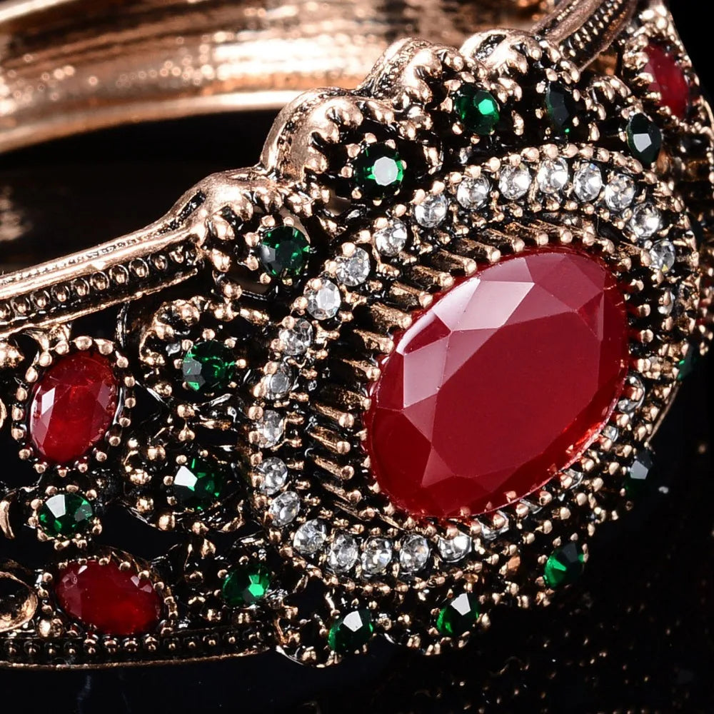 Vintage Wide Resin Arm Cuff Bangle Bracelets