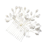 Crystal Pearls Hair Combs for Women Wedding Hair Accessories