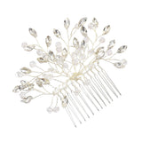 Crystal Pearls Hair Combs for Women Wedding Hair Accessories