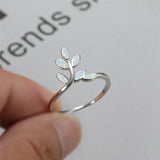 Vintage Green Opal Rose Silver Wedding Ring