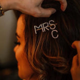 Bridal Rhinestone MRS Hair Clip Wedding Headwear