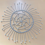 Bridal Pearl Crystal Hat Headbands Head Chain Wedding Night Club Party Jewelry