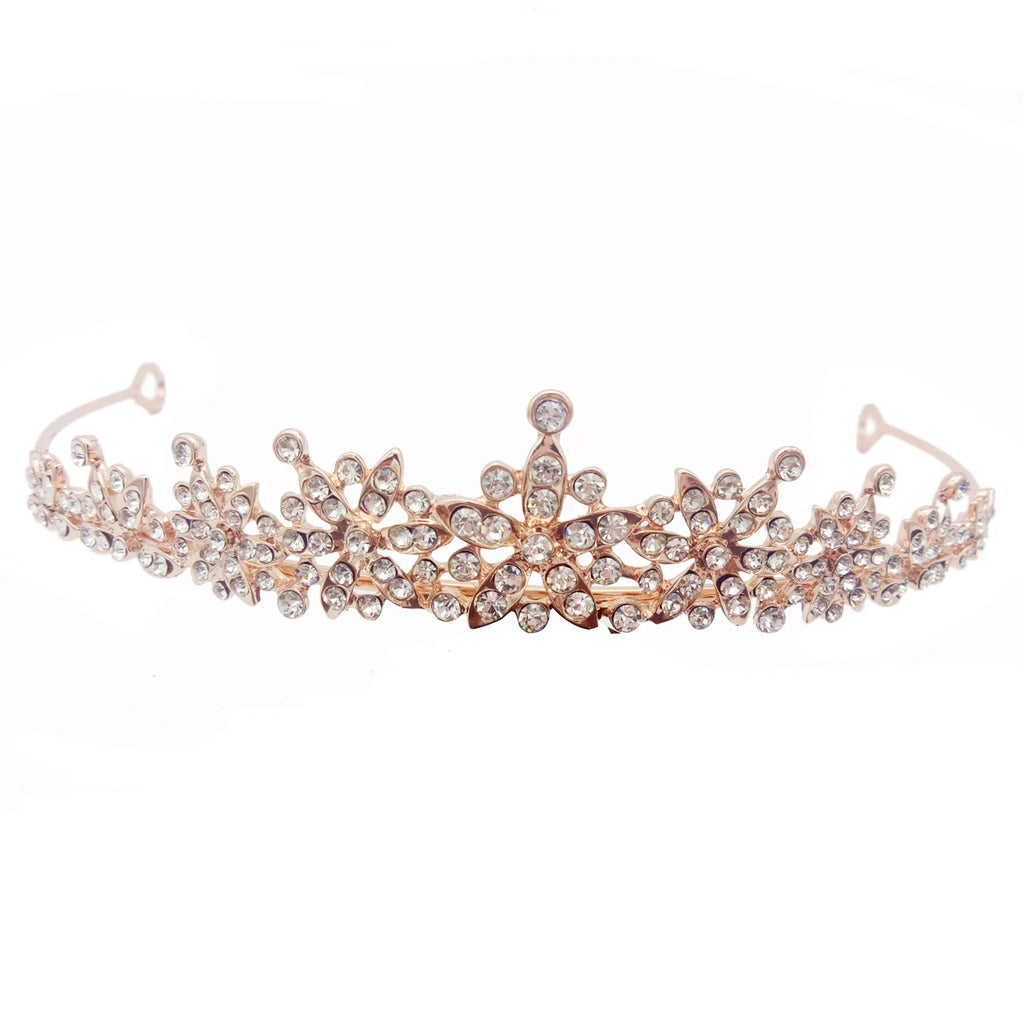 Silver Bridal Tiara Hair Crown Wedding Hair Accessories for Women