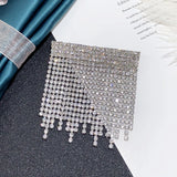 Crystal Tassel Brooch Pearl Rhinestone Corsage Suit Pin