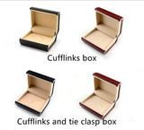 Cufflinks Box Tie Clasp Case Men Gift Jewelry Storage