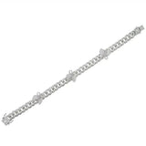Butterfly Cuban Chain Bracelet Iced Out Miami Chain For Women Men