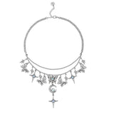 Star Moon Tassel Choker Necklace Harajuku Vintage Jewelry