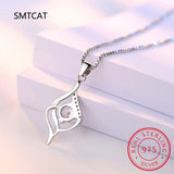 Moissanite Round Pendant Necklace 925 Sterling Silver Chain Wedding Jewelry