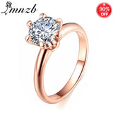 Rose Ring 2.0ct Zirconia Wedding Band Silver Jewelry R170