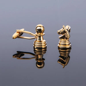 Chess Cufflinks Sports Entertainment Jewelry For Mens French Shirt Suits Wedding