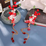 Chinese Red Hairpin Hanfu Hair Accessories for Women
