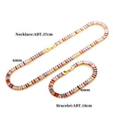 Colorful Bling CZ Choker Necklace Crystal Stone Chain