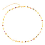 Rainbow CZ Tennis Choker Necklace for Women - Colorful Crystal Jewelry
