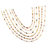 Rainbow CZ Tennis Choker Necklace for Women - Colorful Crystal Jewelry