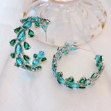 Big Hoop Earrings Micro-inlay CZ Women Party Jewelry