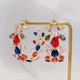 Big Hoop Earrings Micro-inlay CZ Women Party Jewelry