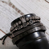 Beads King Crown Men Bracelet Stainless Steel CZ Ball Bracelet