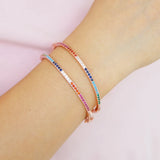 Classic Rainbow Cz Bracelet for Women - Elegant and Romantic Jewelry